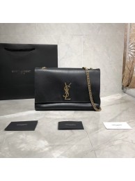 Fake 1:1 Yves Saint Laurent Double Skin Use Original Leather Shoulder Bag Y553804 Black Tl14893YK70