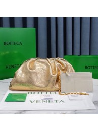 Fake Bottega Veneta Leather clutch 576227 gold Tl16704eZ32