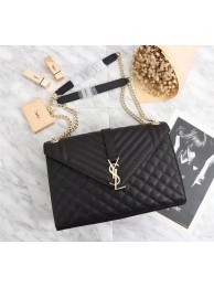 Fake Cheap Yves Saint Laurent Cross-body Caviar leather Shoulder Bag 487256 black Tl15105Kt89