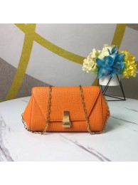 Fashion Bottega Veneta Original Leather Mini Chain Bag BV6700 Orange Tl17060OM51