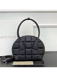 First-class Quality Bottega Veneta Original Woven Leather Square Shell Bag BV67130 Black Tl17092VJ28