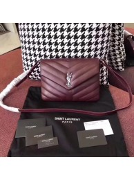 High Imitation Yves Saint Laurent Leather Cross-body Shoulder Bag 2829 red Tl15072bg96