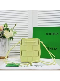 Imitation 1:1 Bottega Veneta Small Cassette Bucket Bag 680218 Glittering green Tl16713LT32