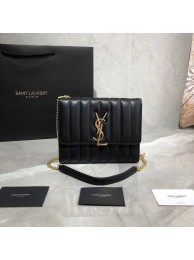 Imitation 1:1 Yves Saint Laurent Sheepskin Original Leather Shoulder Bag Y554125 Black Tl14888LT32
