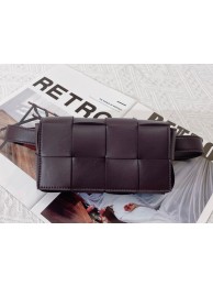 Imitation Bottega Veneta CASSETTE Mini intreccio leather belt bag 651053 Burgundy Tl16788AI36
