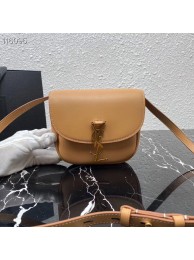 Imitation High Quality Yves Saint Laurent Calfskin Leather Shoulder Bag 619740 apricot Tl14818HH94