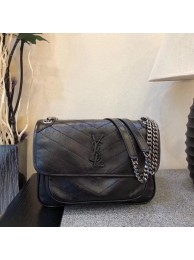 Imitation Yves Saint Laurent Medium Niki Chain Bag 498894 Black Tl15123Ug88