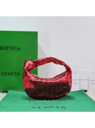 Knockoff Bottega Veneta Mini intrecciato leather top handle bag 651876 red Tl16676NL80