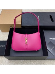 Knockoff YSL LE 5 A 7 HOBO BAG IN SMOOTH LEATHER Y687228 rose Tl14507iV87