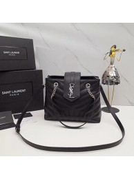 Replica Fashion Yves Saint Laurent LOULOU Original Leather Tote Bag 502717 Black Tl15096yI43