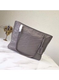 Replica Top Yves Saint Laurent Original Calfskin Leather NIKI SHOPPING BAG 5569 grey Tl15069Vx24