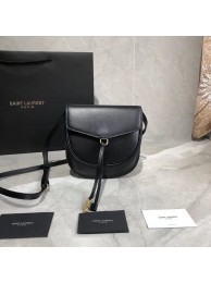 Replica Yves Saint Laurent Cow Leather Shoulder Bag Y551559 Black Tl14895aG44