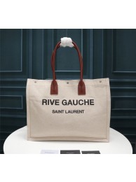 Replica Yves Saint Laurent Rive Gauche Tote Shopping Bag 59929 Beige Tl14672XB19