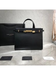 Replica Yves Saint Laurent Top Handle Bag Original Leather Y568702 Black Tl14880DY71