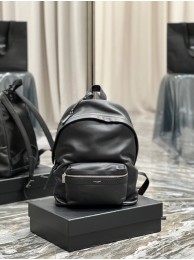 SAINT LAUREN CITY BACKPACK IN LEATHER SMOOTH LEATHER 534967 black Tl14395Sy67