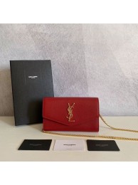 SAINT LAURENT leather shoulder bag Y659193 red Tl14832aM39