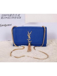 Saint Laurent mini Monogramme Cross-body Shoulder Bag 326076 Blue Tl15326Qu69