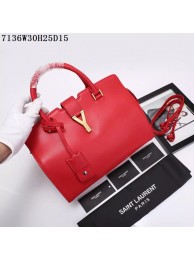 Saint Laurent Small Classic Monogramme Leather Flap Bag Y7136 red Tl15121vm49