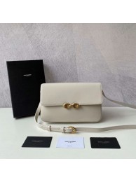 YSL LE MAILLON SATCHEL IN SMOOTH LEATHER 6497952 white Tl14701OG45