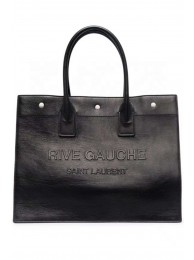 Yves Saint Laurent Calf leather shopping bag Y677480 black Tl14485Kd37