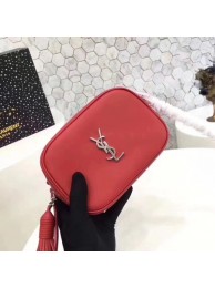 Yves Saint Laurent Calfskin Leather Shoulder Bag 5804 Red Tl15109HB29