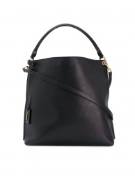 Yves Saint Laurent Calfskin Leather Shoulder Bag Y635266 black Tl14756vm49