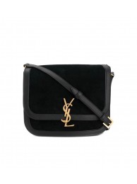 Yves Saint Laurent IN SUEDE AND SMOOTH LEATHER Y535025E Black Tl14764Yv36