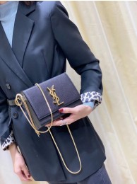 Yves Saint Laurent Kate mini Original leather Shoulder Bag Y593122 Black Tl14837wn15