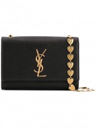 Yves Saint Laurent Kate Small Original Leather Shoulder Bag Y517023 Black Tl14897nE34