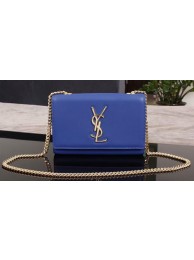 Yves Saint Laurent Monogramme Cross-body Shoulder Bag 1311228 Blue Tl15242bT70