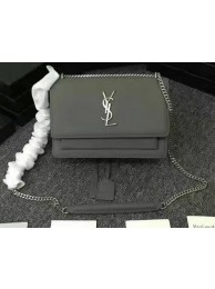 Yves Saint Laurent Monogramme Cross-body Shoulder Bag Y3370 Grey Tl15224Is79