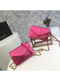 Yves Saint Laurent Original Calfskin Leather Shoulder Bag 2822 Pink Tl15099va68