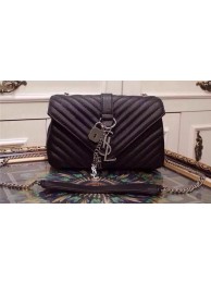 Yves Saint Laurent Small Classic Monogramme Flap Bag Y20167 Black Tl15297np57