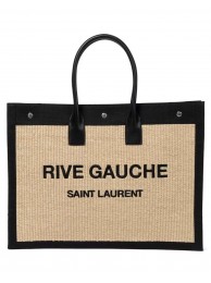 Yves Saint Laurent Tote Book Weave Shopping Bag D23698 Beige Tl14674tg76